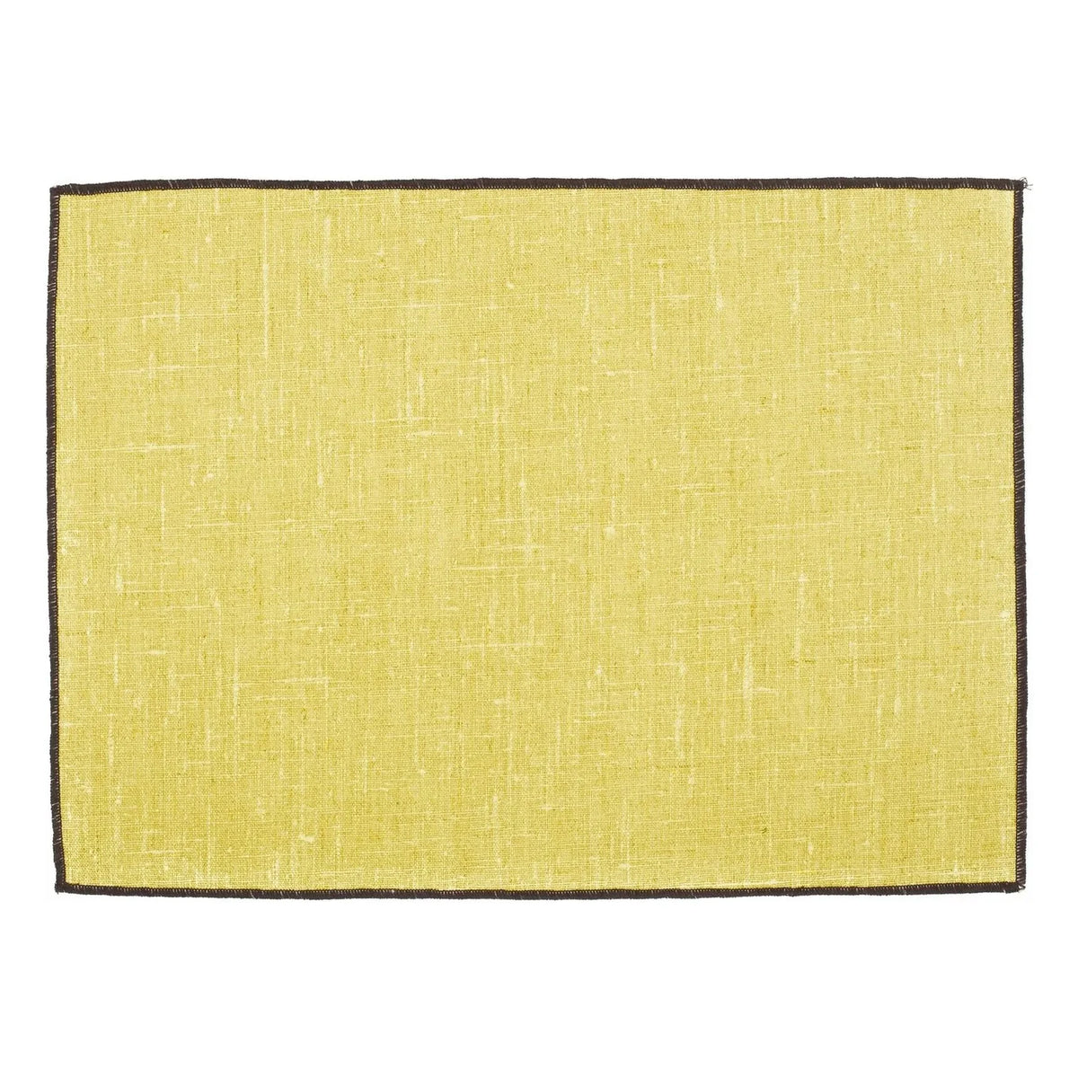 Haomy - Borgo-Lined Linen American Tablecloth | Straw Yellow