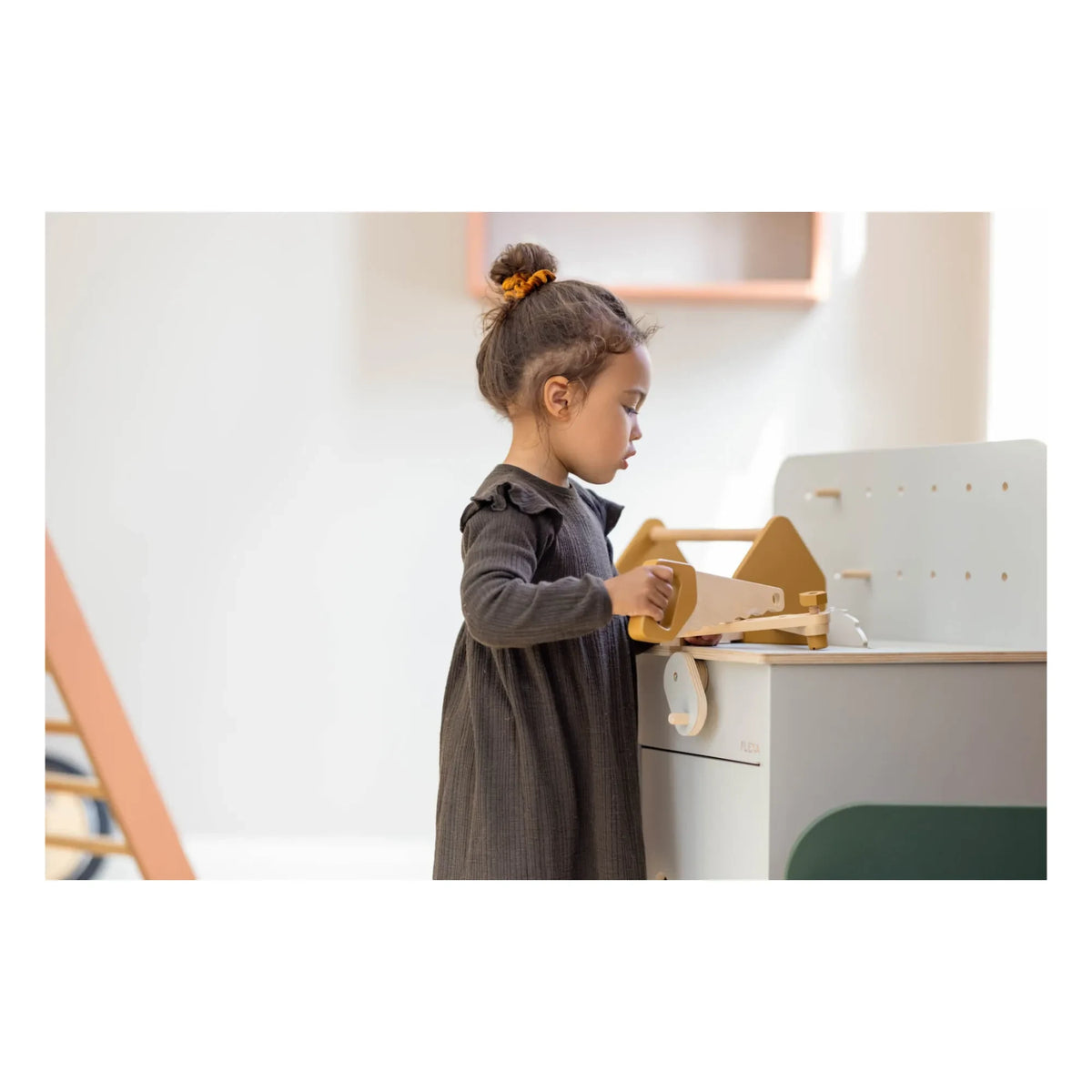Flexa - Wooden Tool Box - Set of 4 | Dark grey