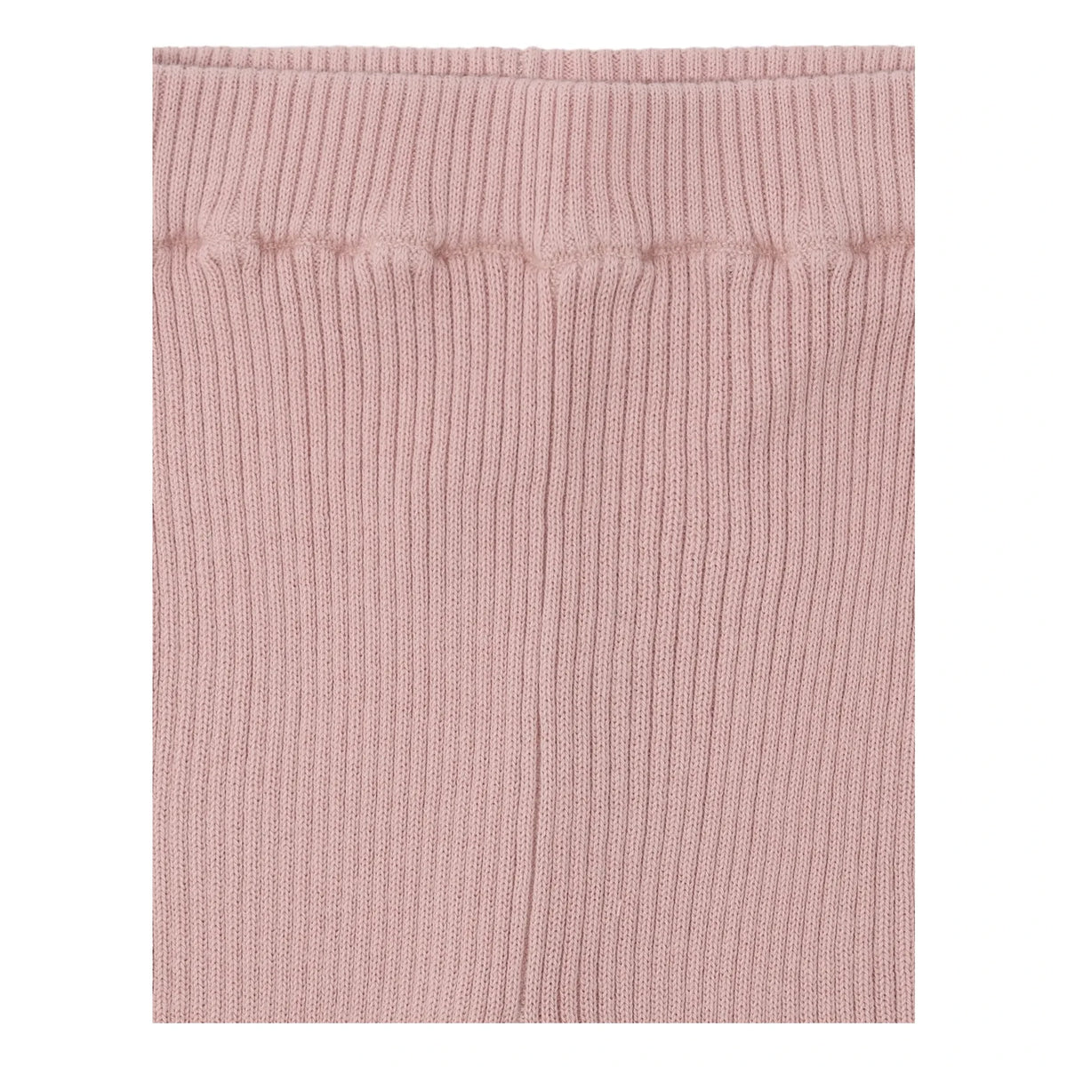 FUB - Thin Knit Organic Cotton Ruffled Leggings | Light Pink