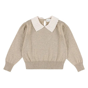 Morley - Zamora Wool Collar Sweater | Beige