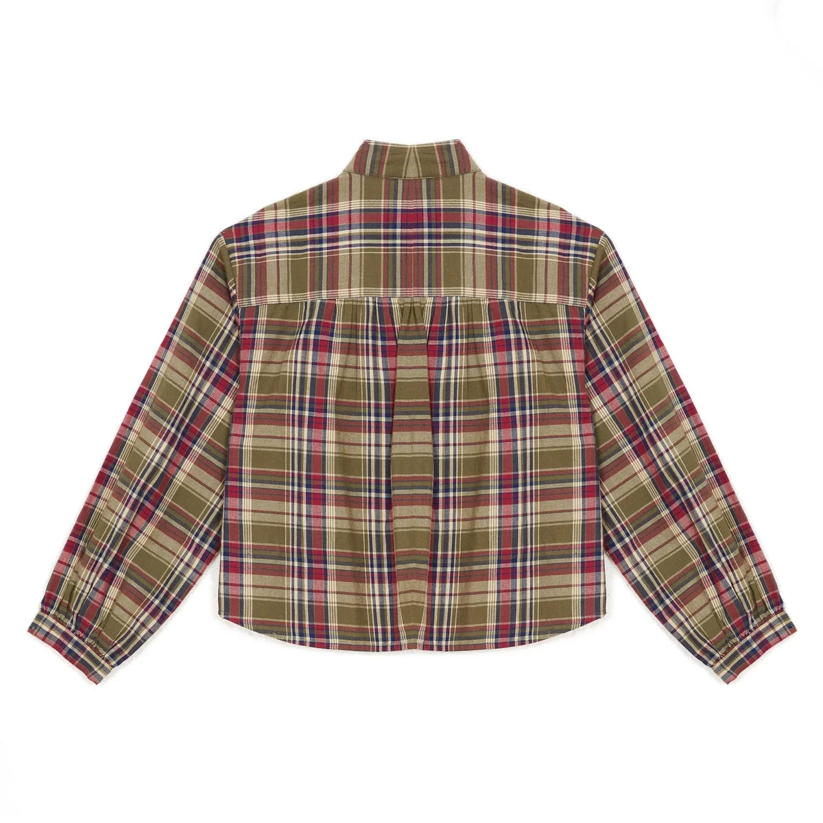Hundred Pieces - Josephine Checkered Blouse | Forest Green