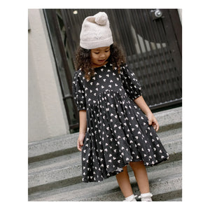 Rylee + Cru - Pink Hearts Dress | Black