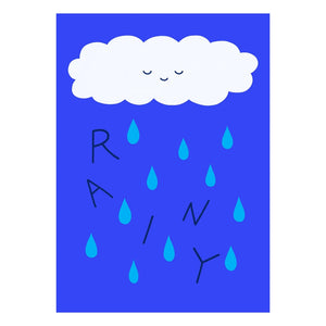 Mado - Rainy Poster | Blue