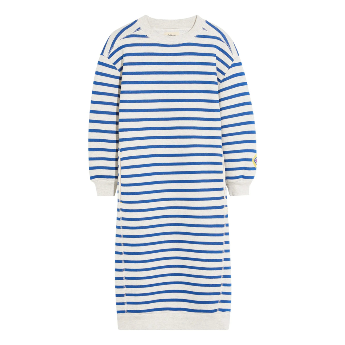 Bellerose - Fadola Marinière Sweater Dress | Heather White