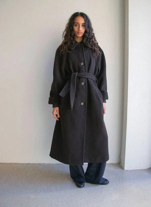 THEAVANT - Recycled Wool School Coat | Brown