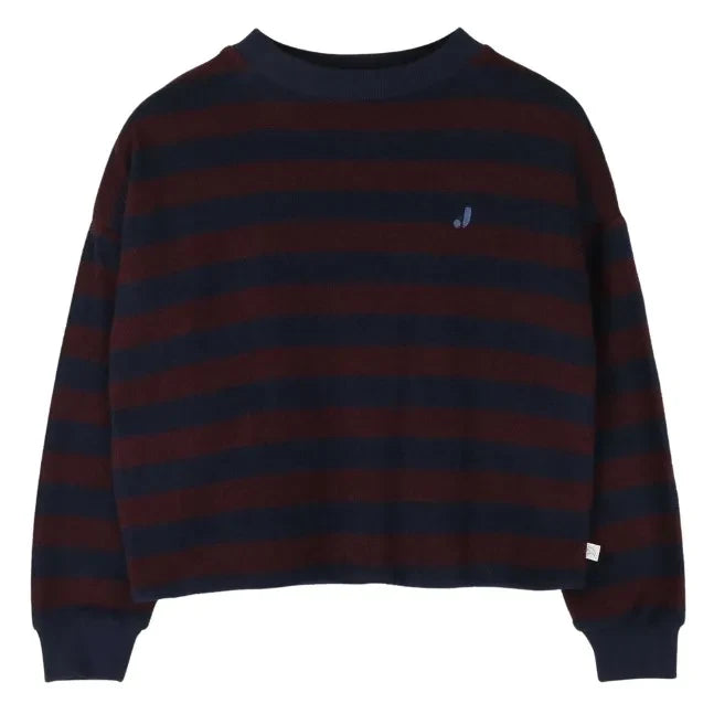 Jenest - Kay Striped Organic Cotton T-Shirt | Navy