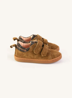 Lazare - Mahaut Tartan Sneakers | Khaki brown