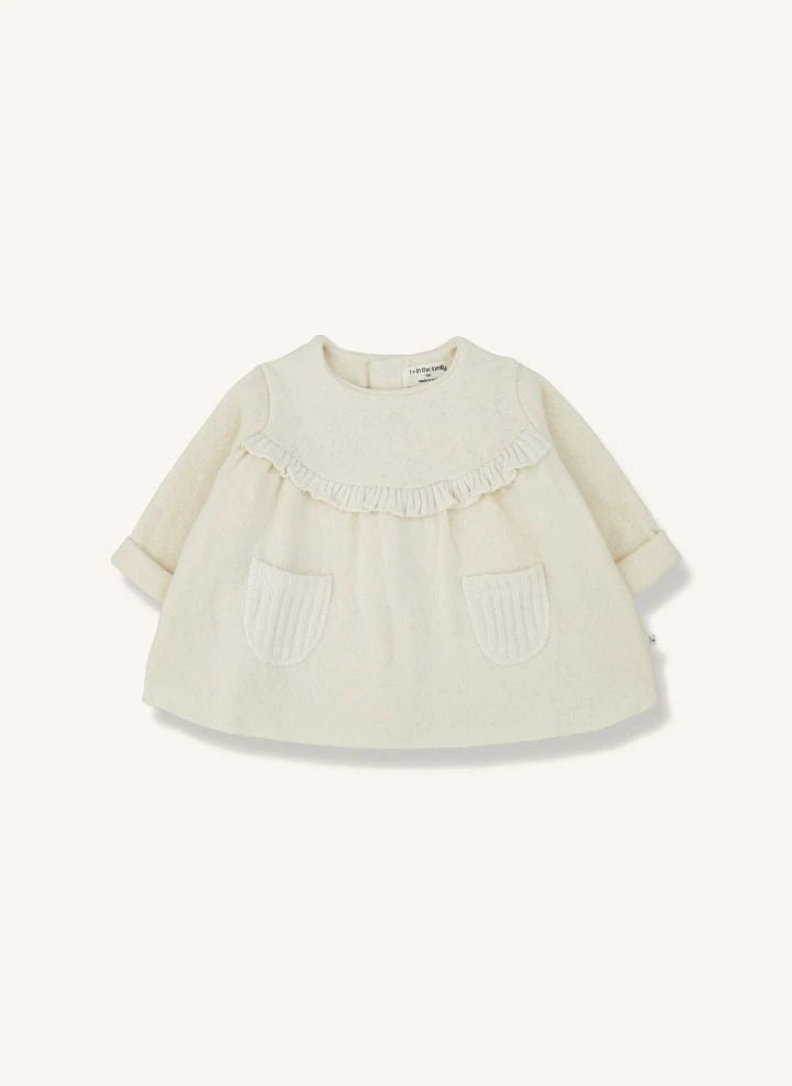 1+ in the family - Isona Fleece Dress | Ecru