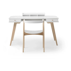 Oliver Furniture - Wooden Table and Chairs, 66 cm | White