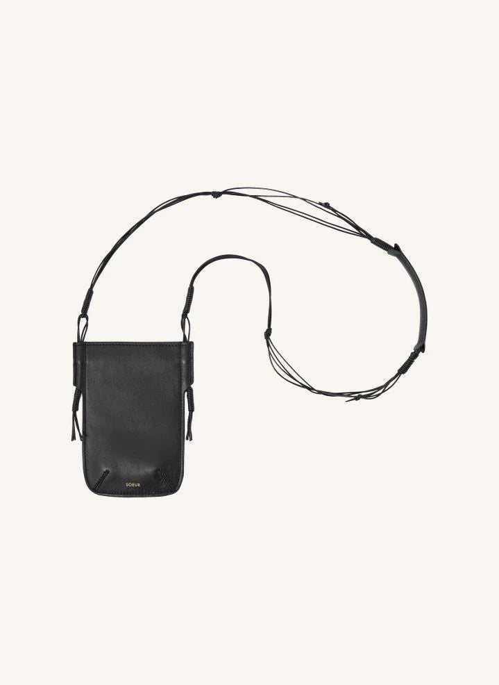 Soeur - Amaury Leather Phone Case | Black