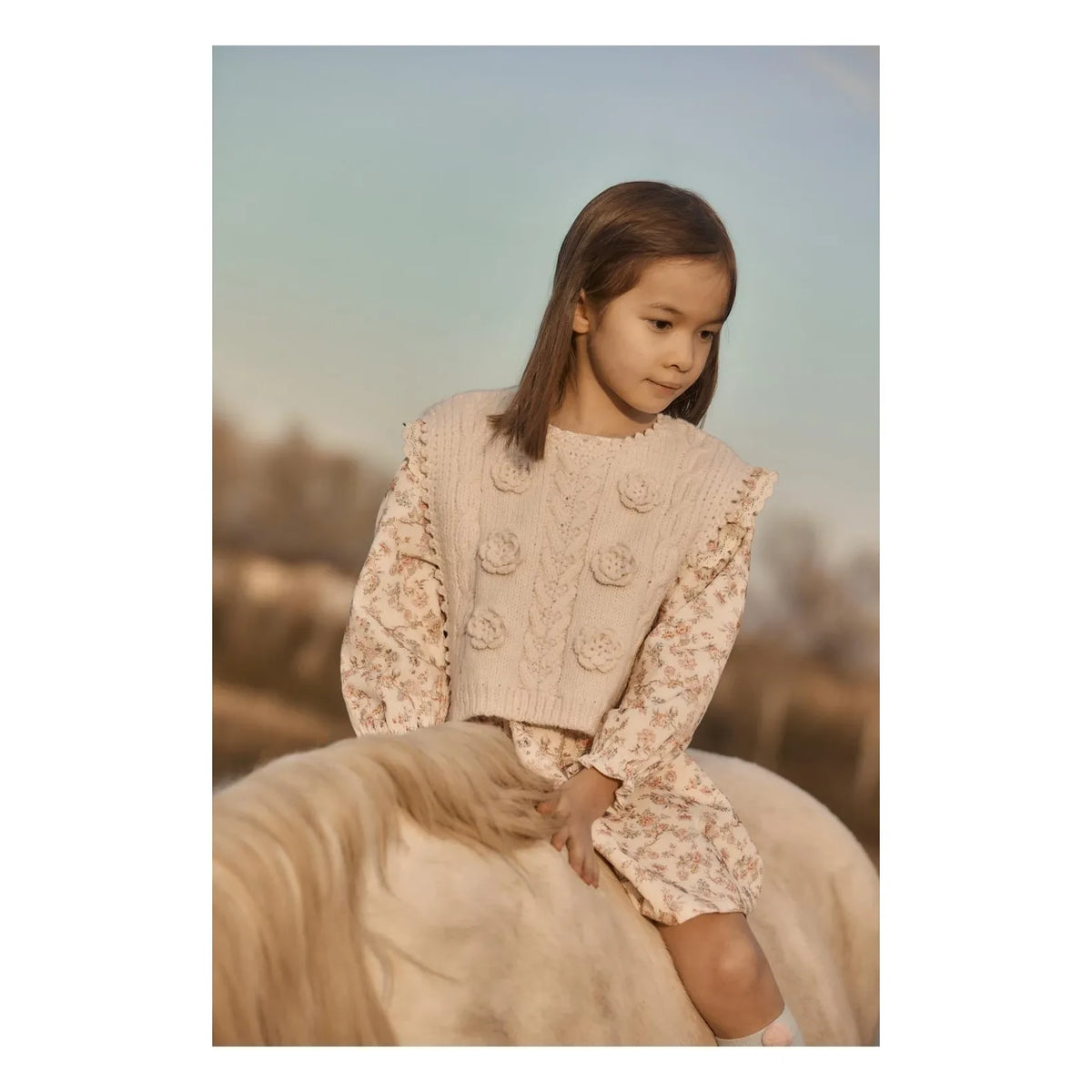 Louise Misha - Irina Sleeveless Sweater | Cream