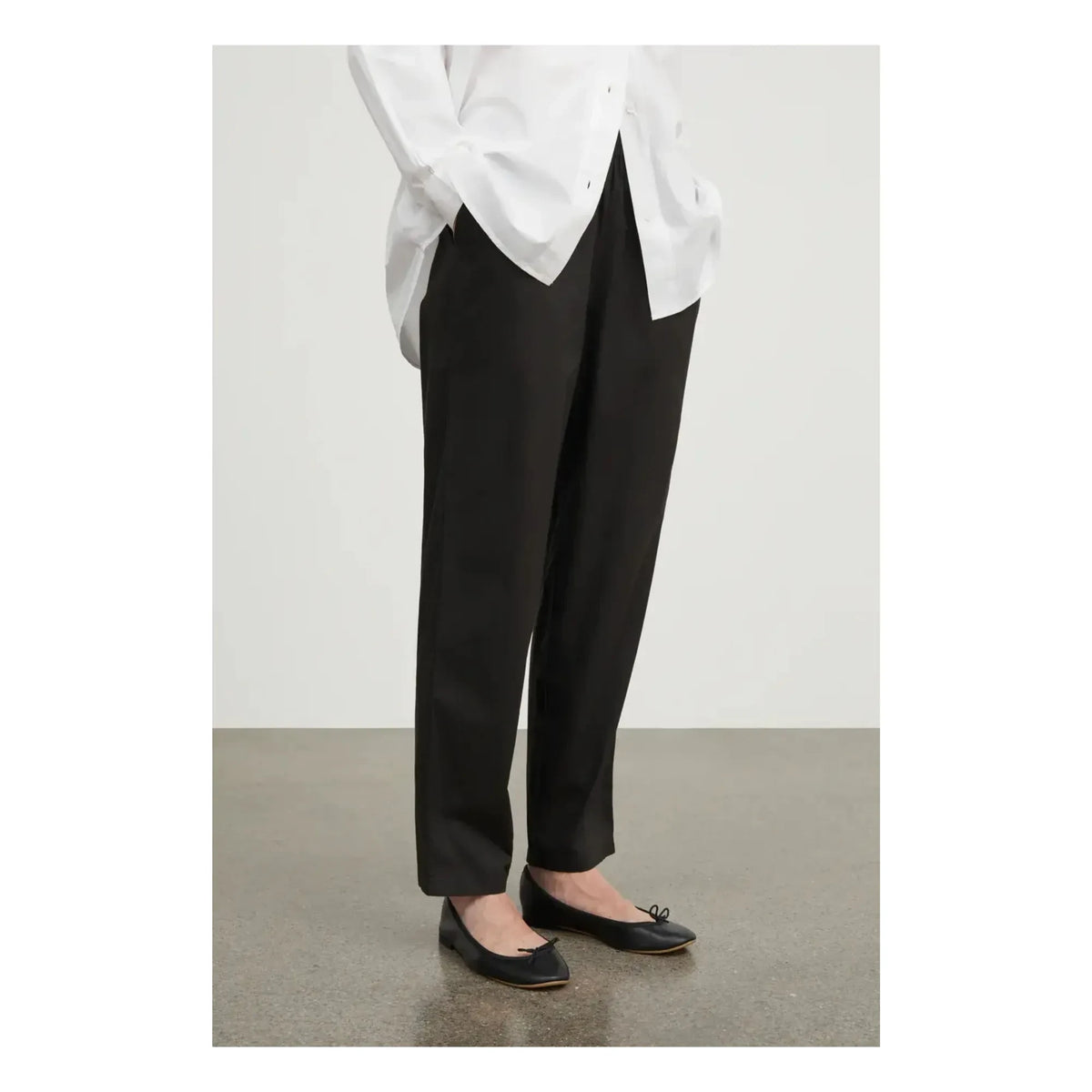 Skall Studio - Edgar Organic Cotton Poplin Pants | Black