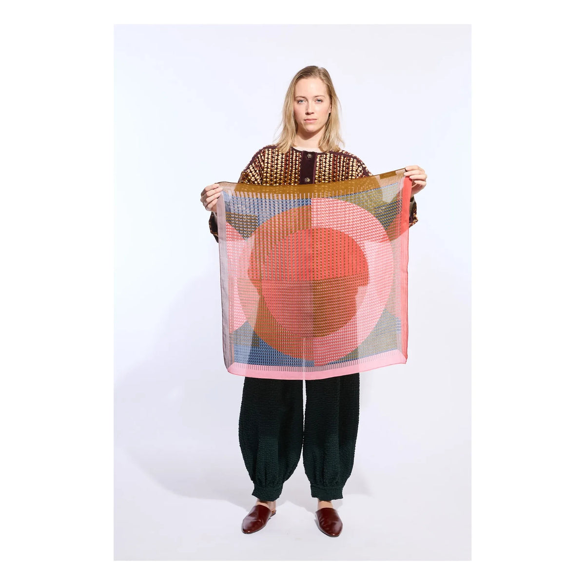 Mapoésie - Op Cotton Scarf | Coral