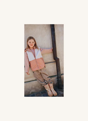 Liewood - Tyler Striped Organic Cotton T-Shirt | Dusty Pink