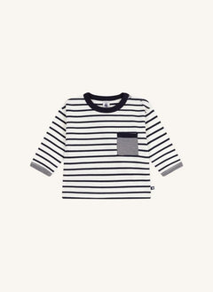Petit Bateau - Organic cotton | White Sailor's pocket T-shirt