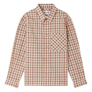Bonpoint - Chemise Marceau Checked Organic Cotton | Beige
