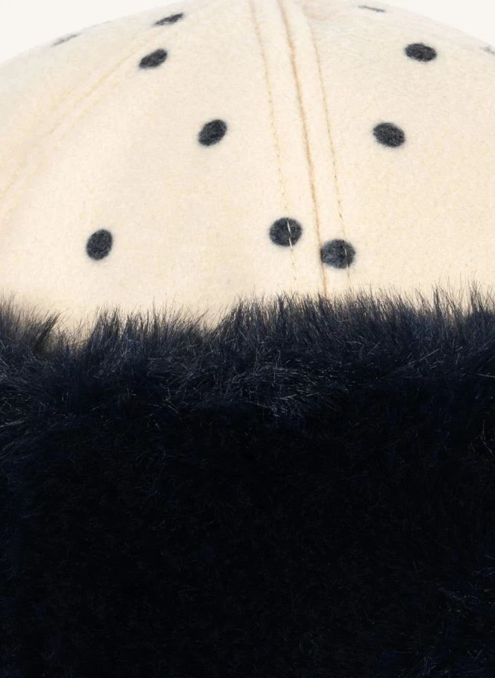Konges Sløjd - Porsia Polka Dot Wool Bonnet | Ecru
