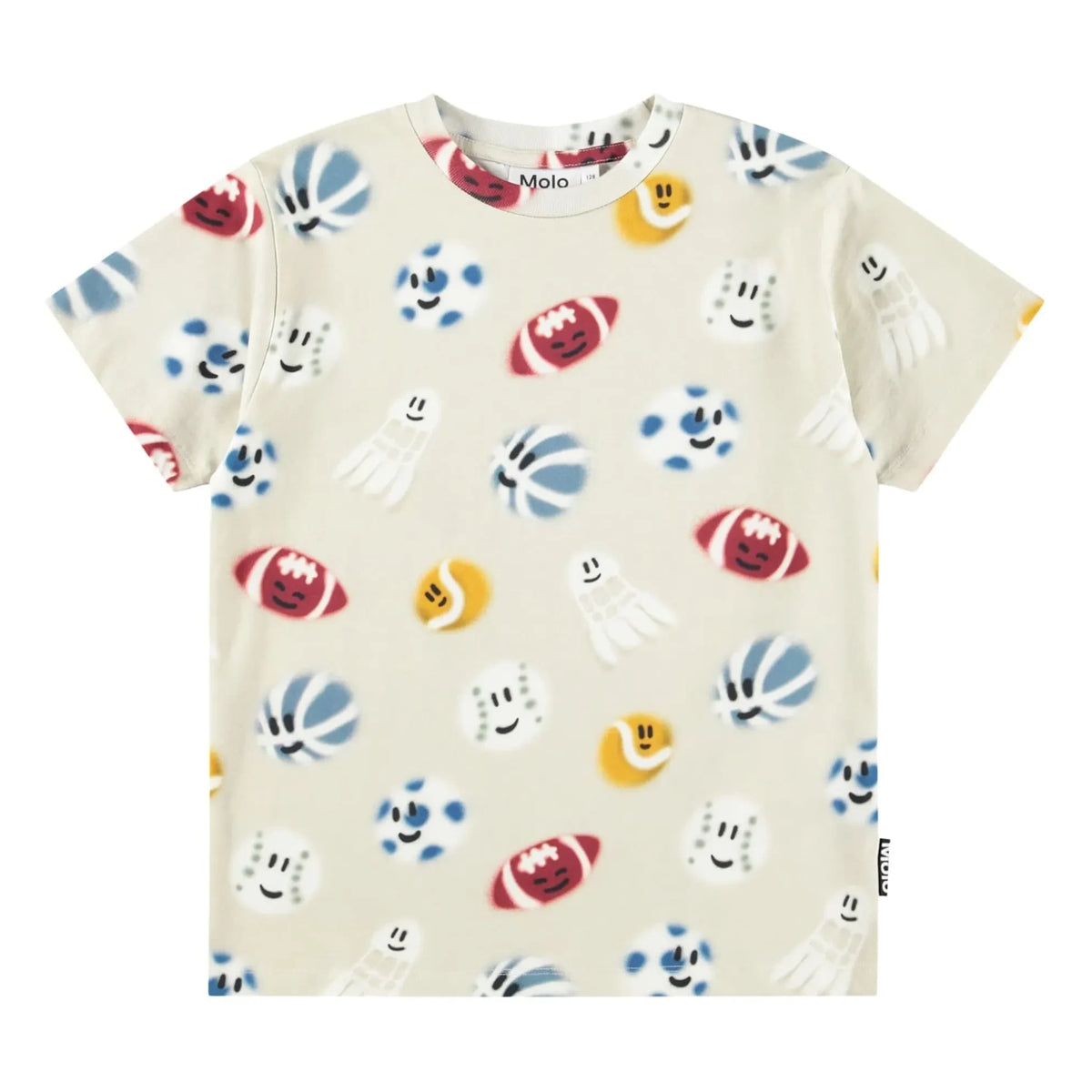 Molo - Riley Organic Balloons Pamuk Tişört | Cream
