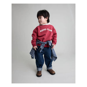 Búho - Baby checkered shirt | Navy Blue