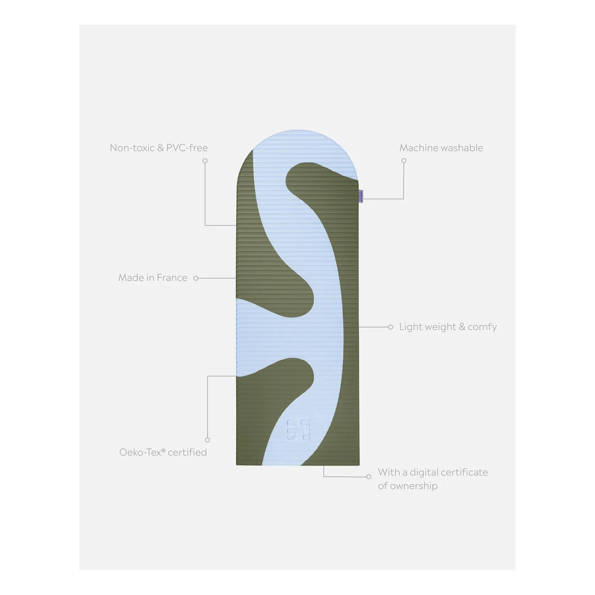 Hercule Studio - Archy Exercise Mat | Khaki