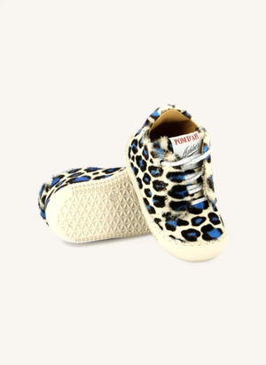 Pom d'Api - Yaka Speed Leopard Sneakers | White