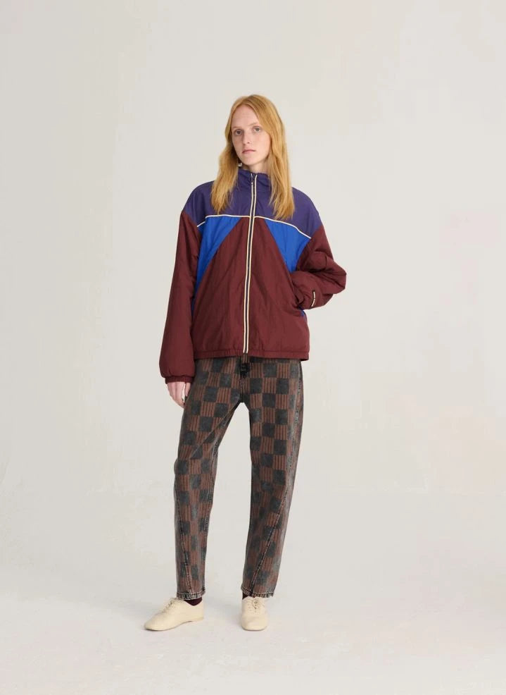 Bobo Choses - Color-block Sherpa Jacket | Brown