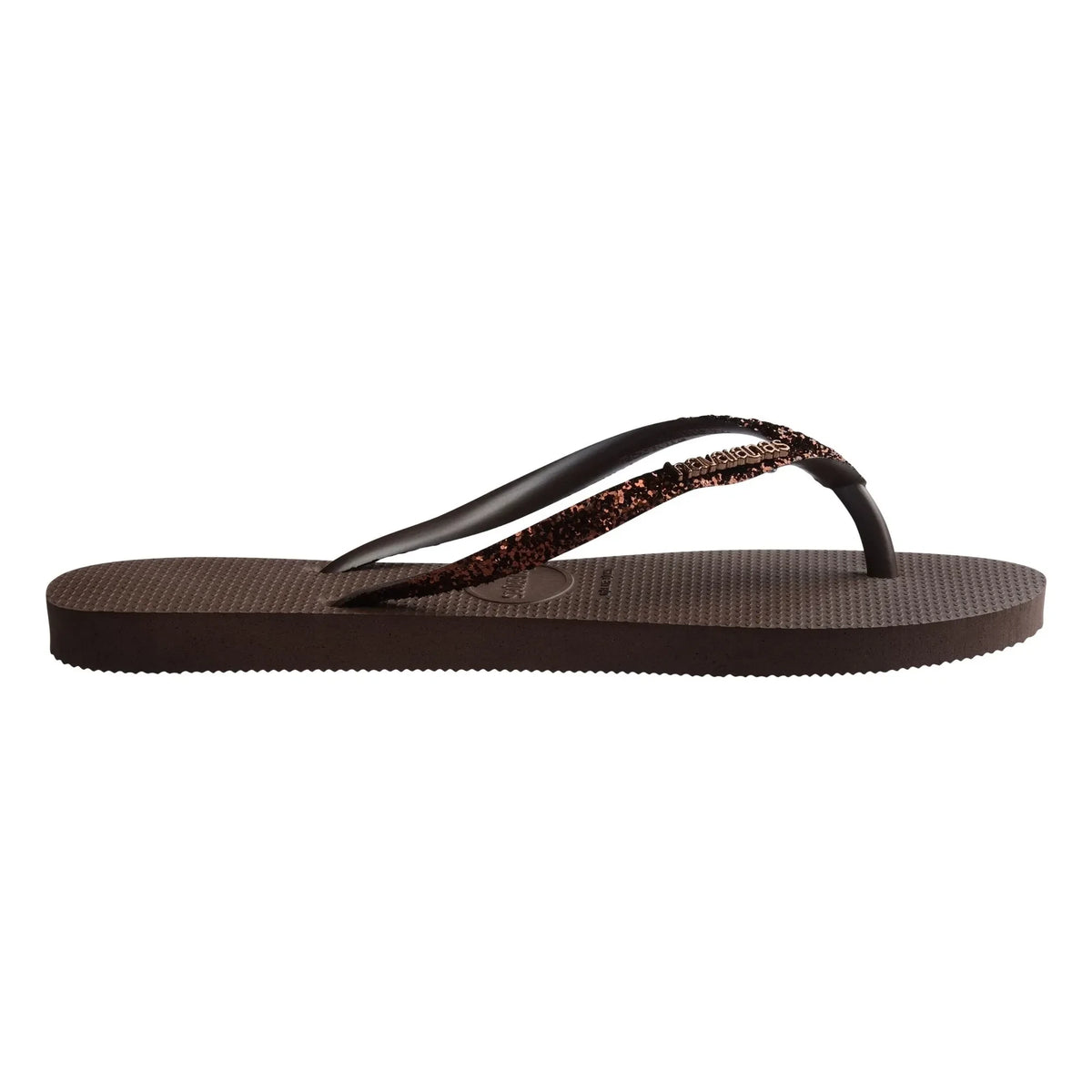 Havaianas - Slim Glitter Slides | Chocolate