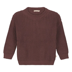 Yuki - Thick Organic Cotton Sweater | Burgundy