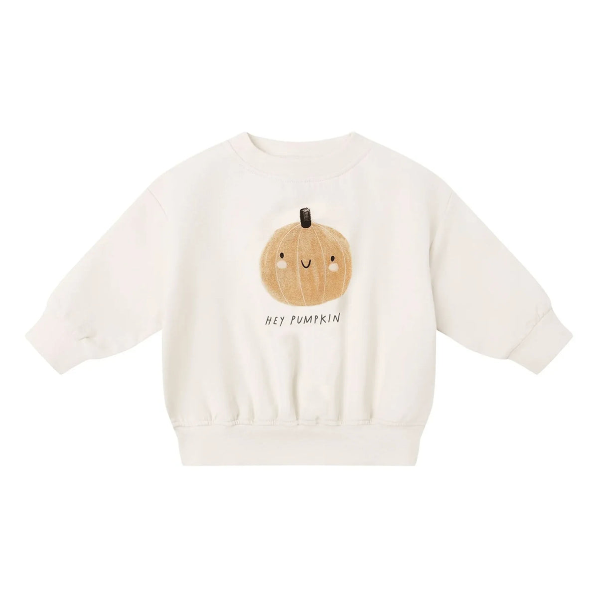 Quincy Mae - Organic Cotton Pumpkin Sweatshirt | Ecru