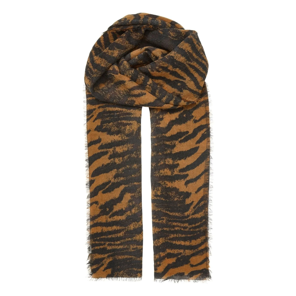 Becksöndergaard - Tigarea Wool Scarf | Brown