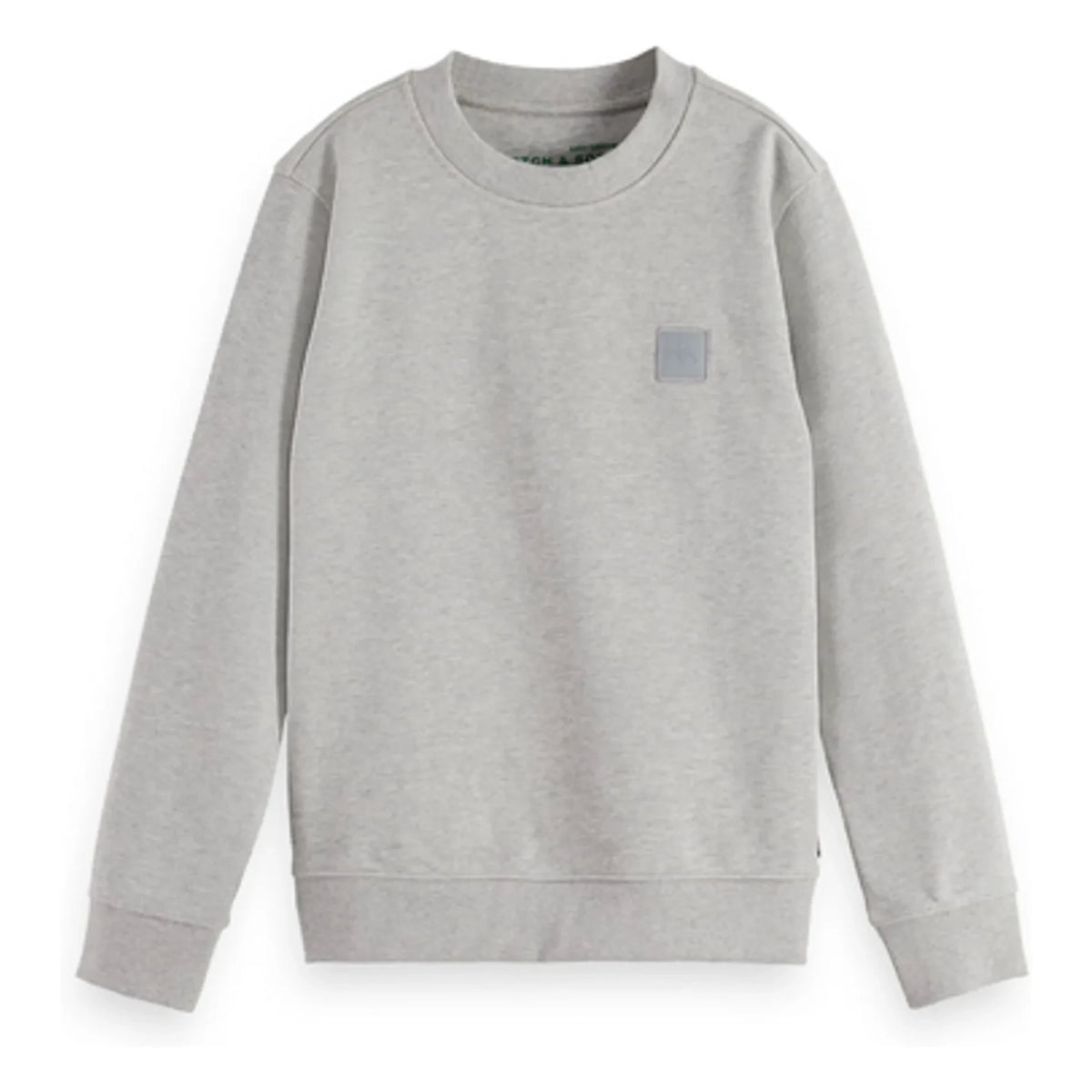 Scotch & Soda - Logo Patch Sweatshirt | Grey Melange