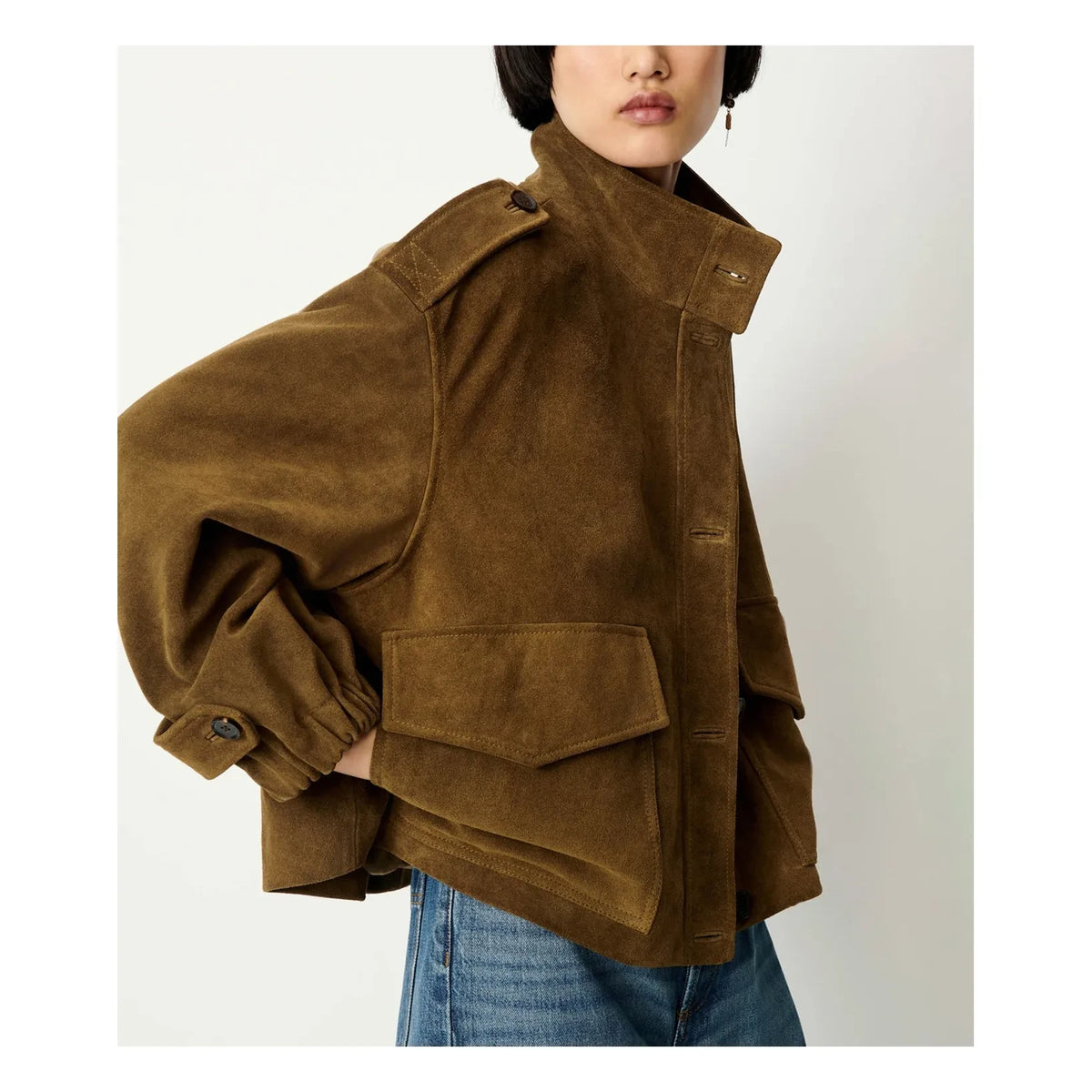 Sessùn - Aland Leather Jacket | Taupe brown