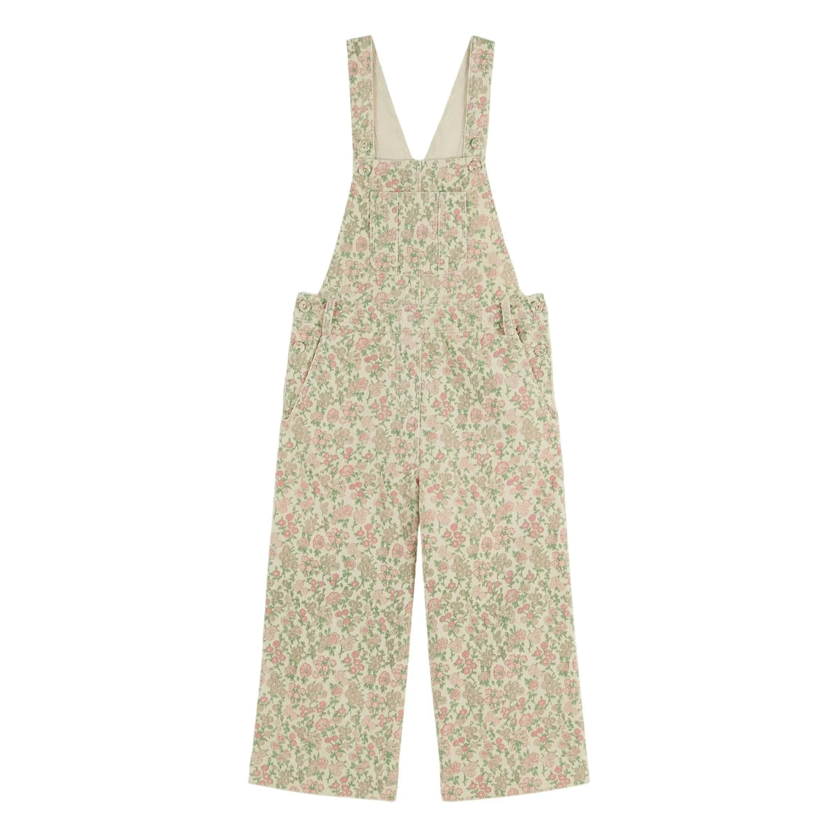 Emile et Ida - Floral Velvet Romper | Beige