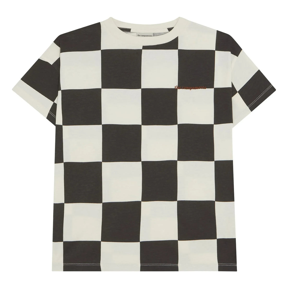 The Campamento - Damier T-Shirt | Ecru