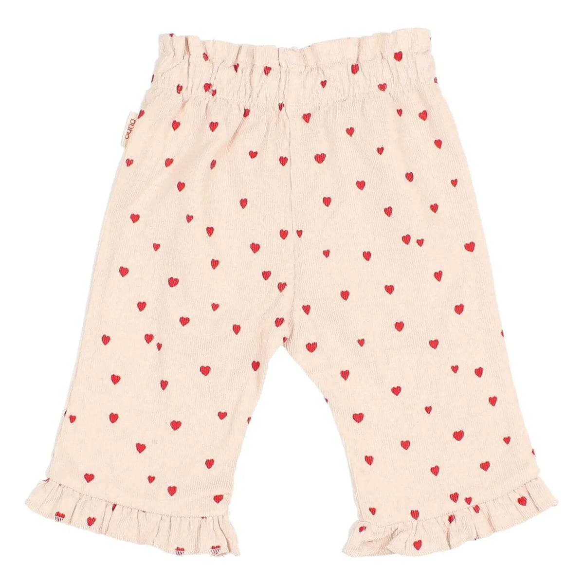 Búho - Ruffled Mini Hearts Pants | Light Pink