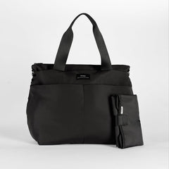 Finnson Sigrid Eco Changing Tote Bag - Black-Changing Bags-Black-One Size | Natural Baby Shower