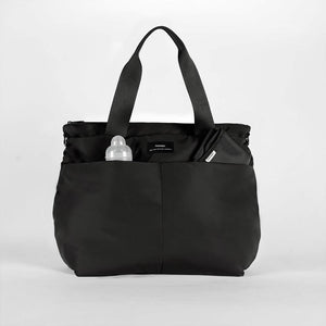 Finnson Sigrid Eco Changing Tote Bag - Black-Changing Bags-Black-One Size | Natural Baby Shower