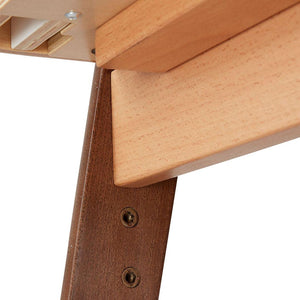 Gaia Baby Hera Cot Bed + Bedside Crib Two Piece Bundle - Natural + Walnut-Nursery Sets- | Natural Baby Shower