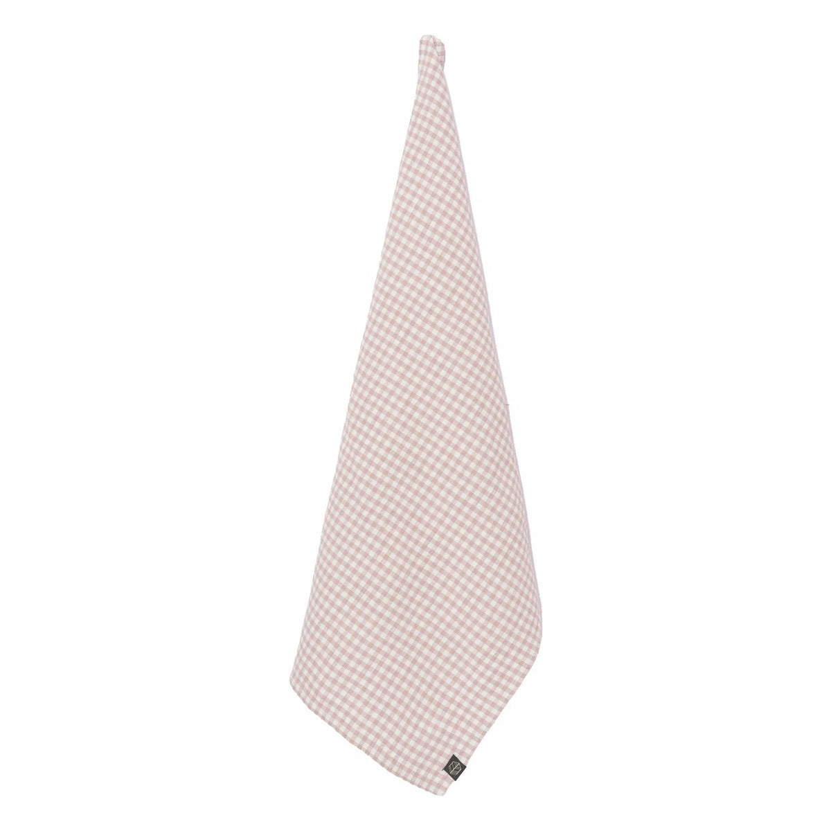 Haomy - Piana II Linen-Blend Gingham Kitchen Towel | Powder Pink