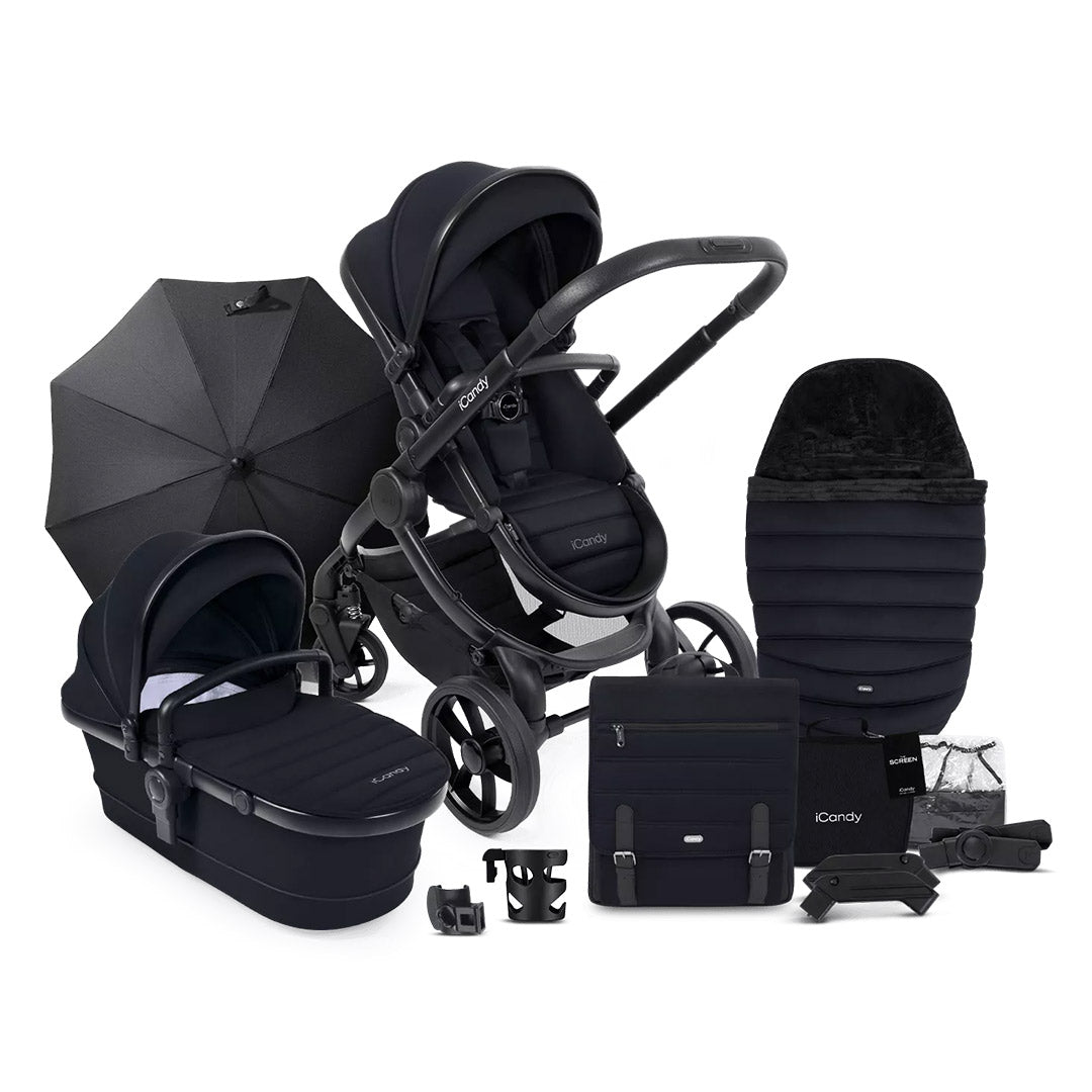 iCandy Peach 7 Pushchair Complete Bundle-Stroller Bundles-Black- | Natural Baby Shower