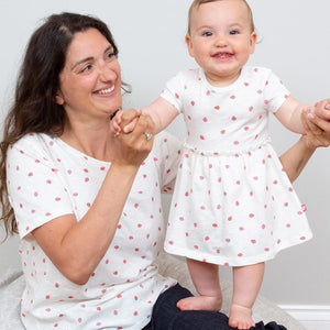 Kite Bodydress - Berry Dot-Dresses-Berry Dot-0-3m | Natural Baby Shower