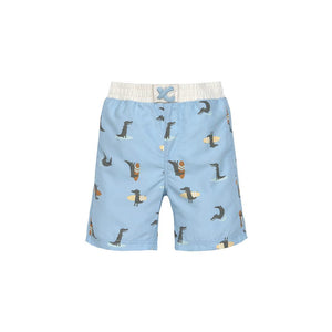 Lassig Board Shorts - Sky Blue - Crocodile-Shorts-Sky Blue-7-12m | Natural Baby Shower