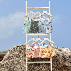 Lassig Board Shorts - Sky Blue - Crocodile-Shorts-Sky Blue-7-12m | Natural Baby Shower