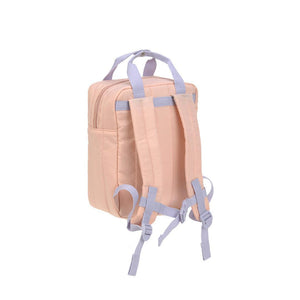 Lassig Mini Square Backpack - Peach - Little Gang Cherry-Changing Bags-Peach- | Natural Baby Shower