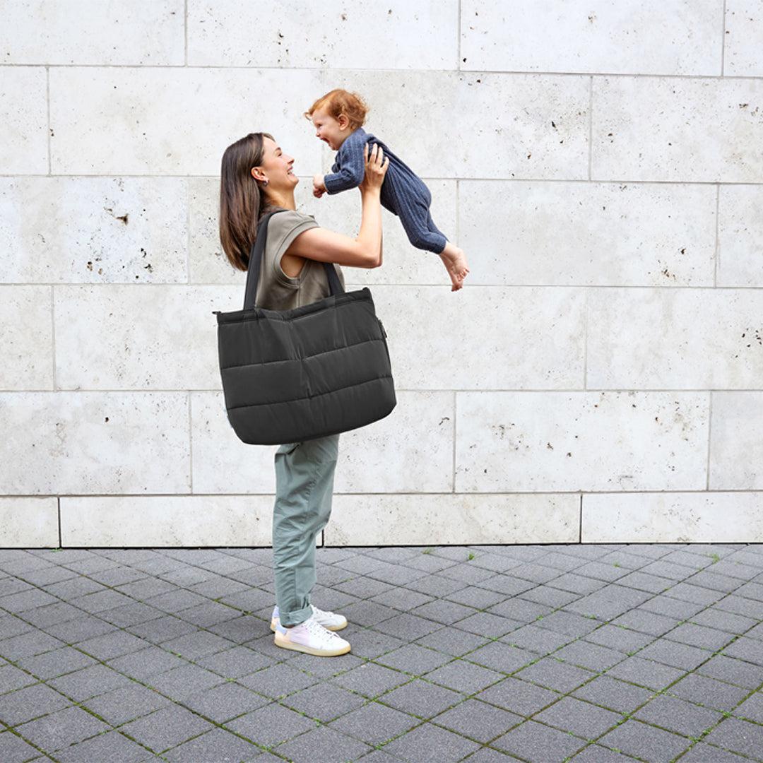 Lassig Shopper - Black-Changing Bags-Black- | Natural Baby Shower