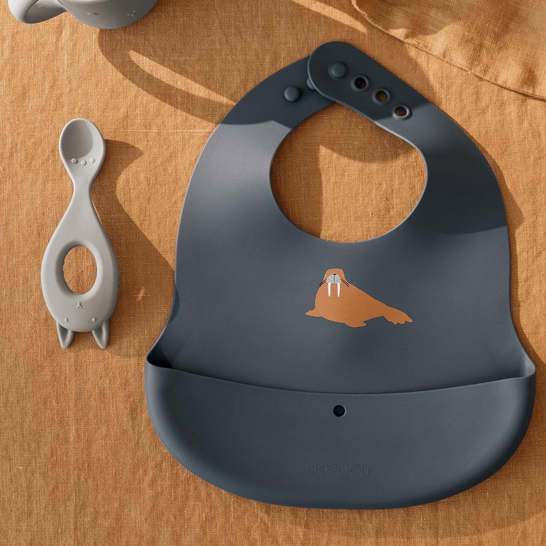 Liewood Ember Printed Bib 2-pack - Arctic Sea / Ocean View-Bibs-Arctic Sea / Ocean View-One size | Natural Baby Shower