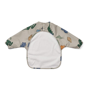 Liewood Merle Printed Cape Bib - Dinosaurs - Mist-Bibs-Dinosaurs/Mist- | Natural Baby Shower