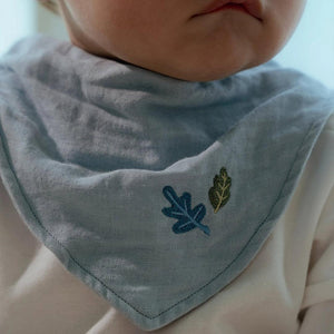 Little Dutch Bandana Bib Set of 2 - Pure Denim Blue-Bibs-Pure Denim Blue-One Size | Natural Baby Shower
