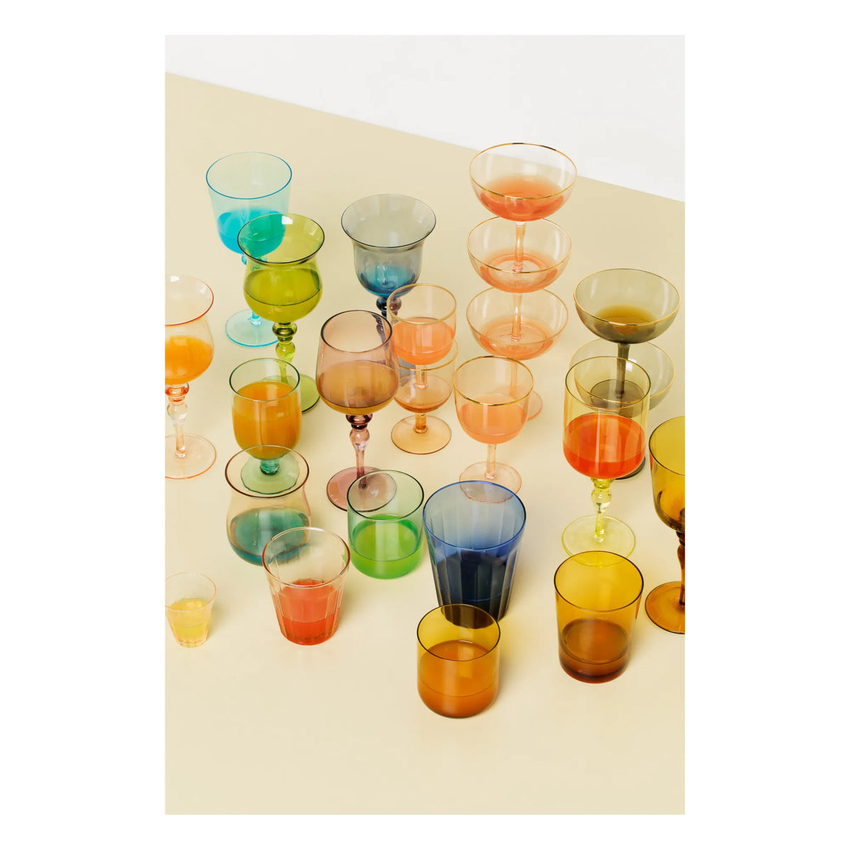 Bitossi - Luca Wine Glass Set - 6 pcs | Crimson