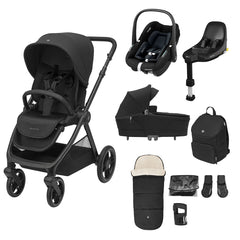 Maxi-Cosi Oxford+ Select Travel System-Travel Systems-Twillic Black- | Natural Baby Shower